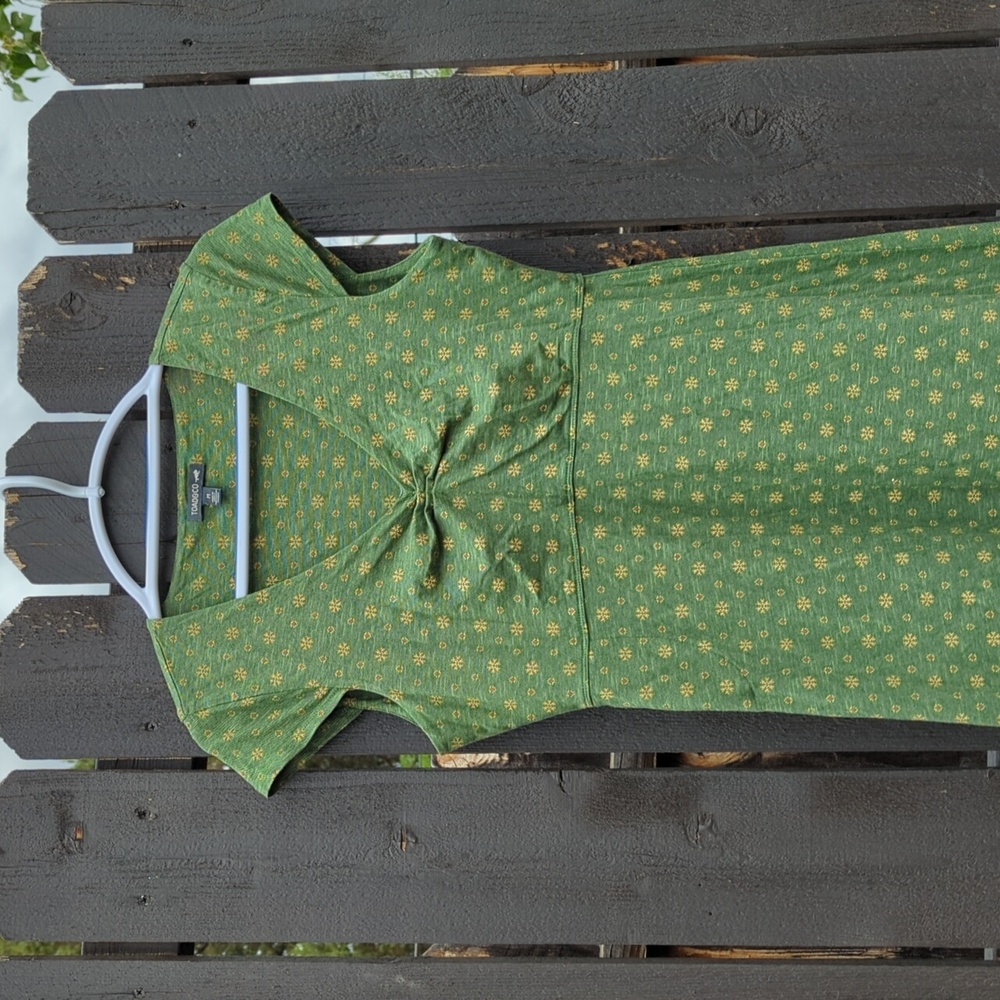 Toad & Co Rosemarie Dress, Capsleeve, Green, M - Picture 9 of 11